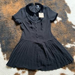 Spin Doctor, NWT, black gothic skater dress
